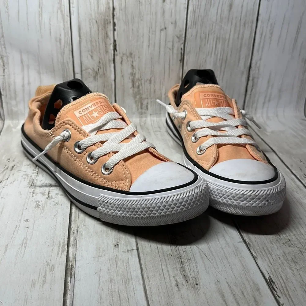 Converse Chuck Taylor All Star Shoreline Slip On Peach Orange Sneakers 570486F